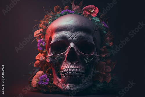 Day of the dead, Dia de los muertos character. Digital art