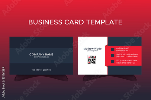 Premium Corporate Minimal  Business card design template