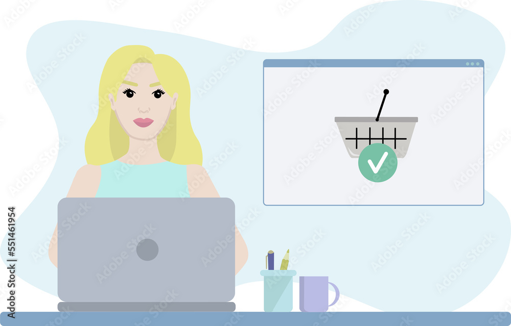 Concept with online shopping elements. Illustration for cards, posters, flyers,webs. Concept with online shopping elements. Illustration for cards, posters, flyers,webs.