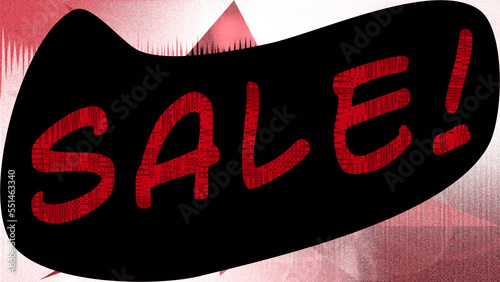 Abstract sale sign background image.