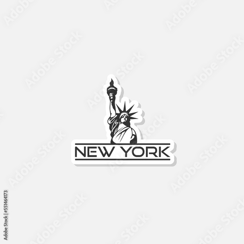 Statue of Liberty New York sticker icon