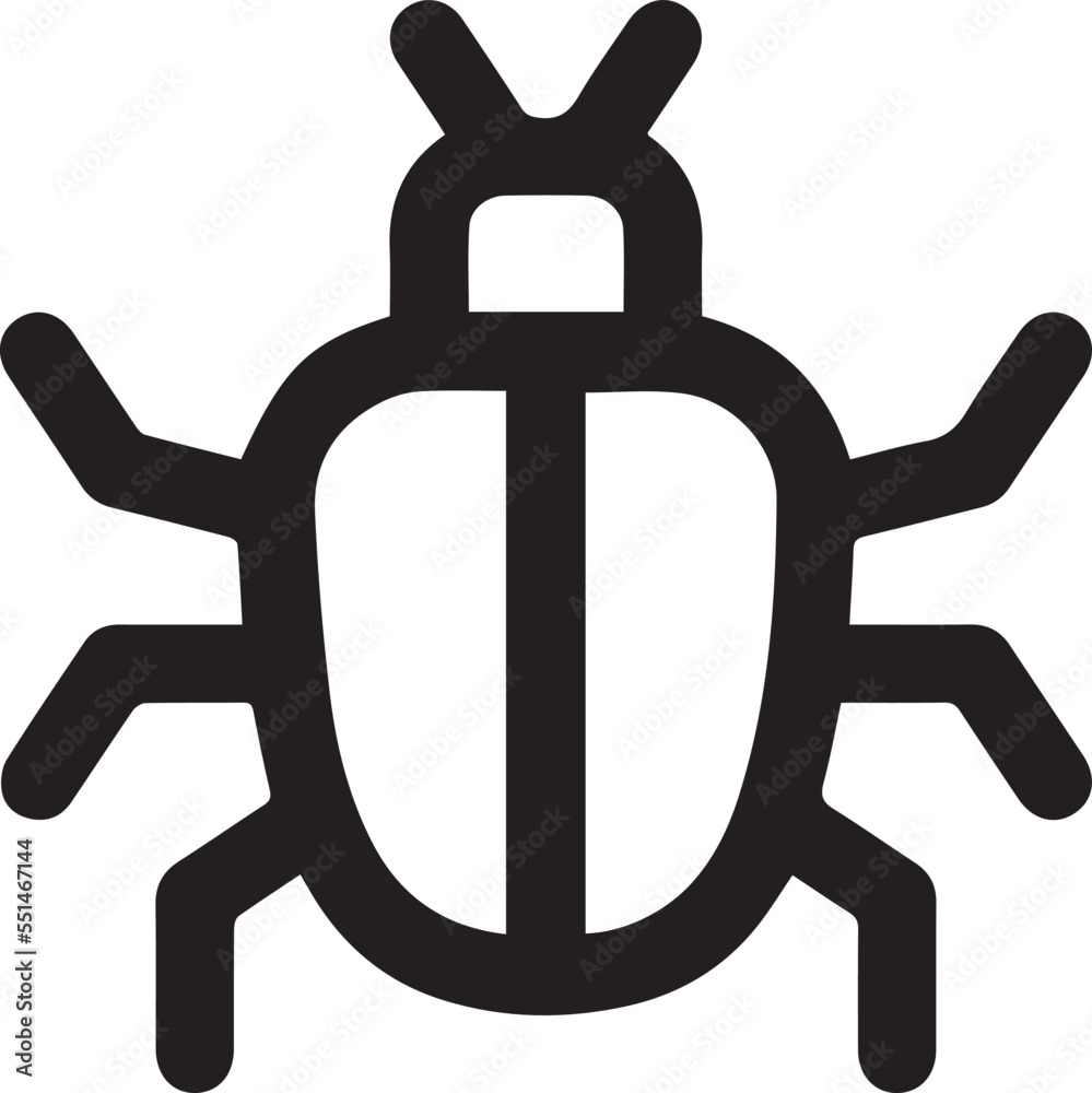 Thin linear bedbug, insect, bug outline icon isolated on white background. Line vector bedbug sign, symbol for web and mobile Thin linear bedbug, insect, bug outline icon isolated on white background. Line vector bedbug sign, symbol for web and mobile