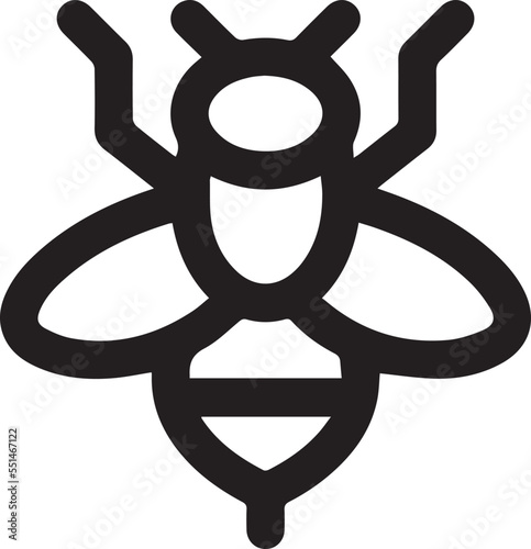 Bee icon illustration Logo Vector