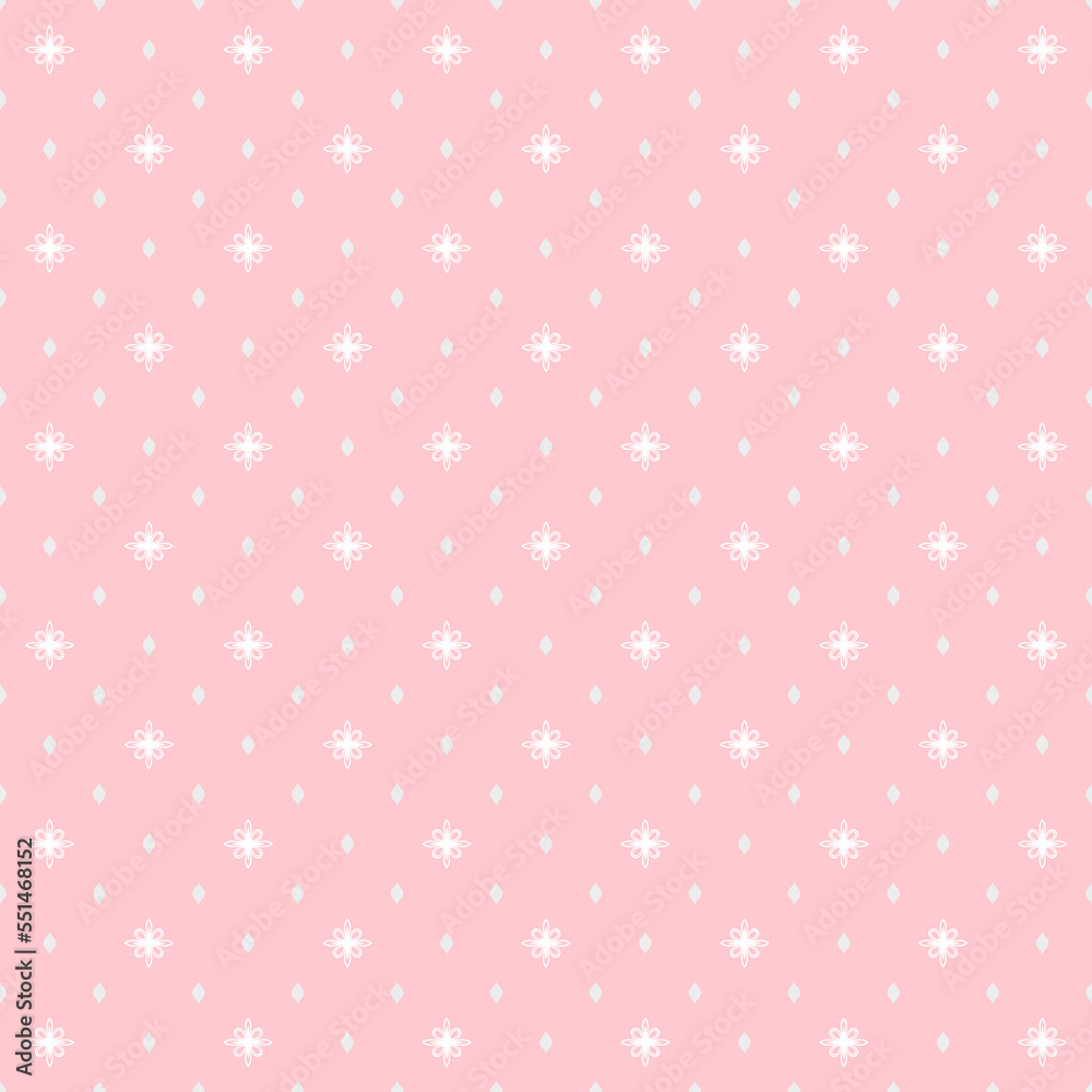 Seamless geometric pink and white pattern. Modern ornament with dotted elements. Geometric abstract pattern Seamless geometric pink and white pattern. Modern ornament with dotted elements. Geometric abstract pattern