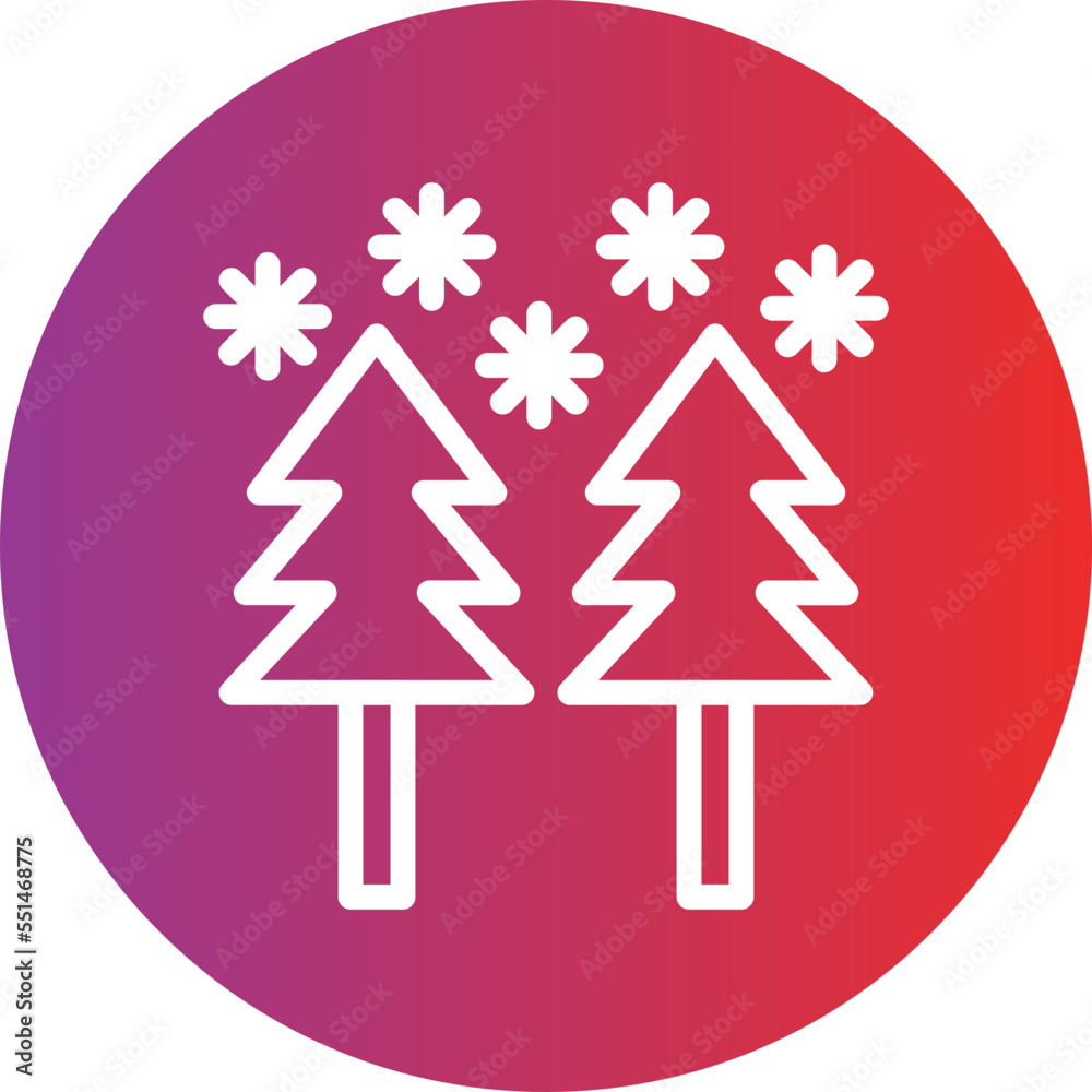 Snow Forest Icon Style
