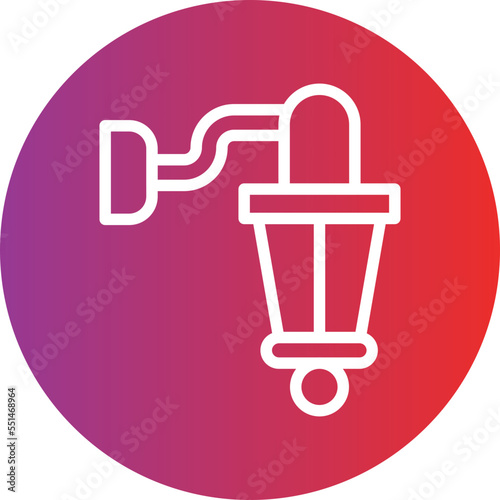 Wall Lamp Icon Style