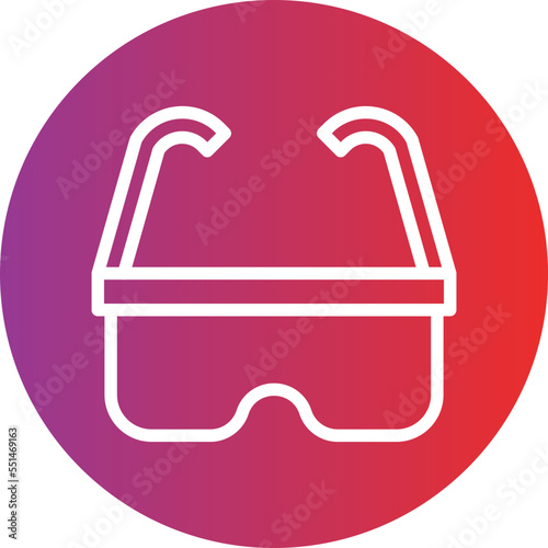 Safety Glasses Icon Style