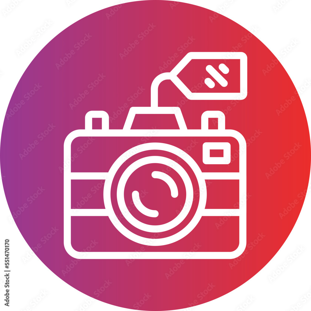 Camera Sale Icon Style Camera Sale Icon Style