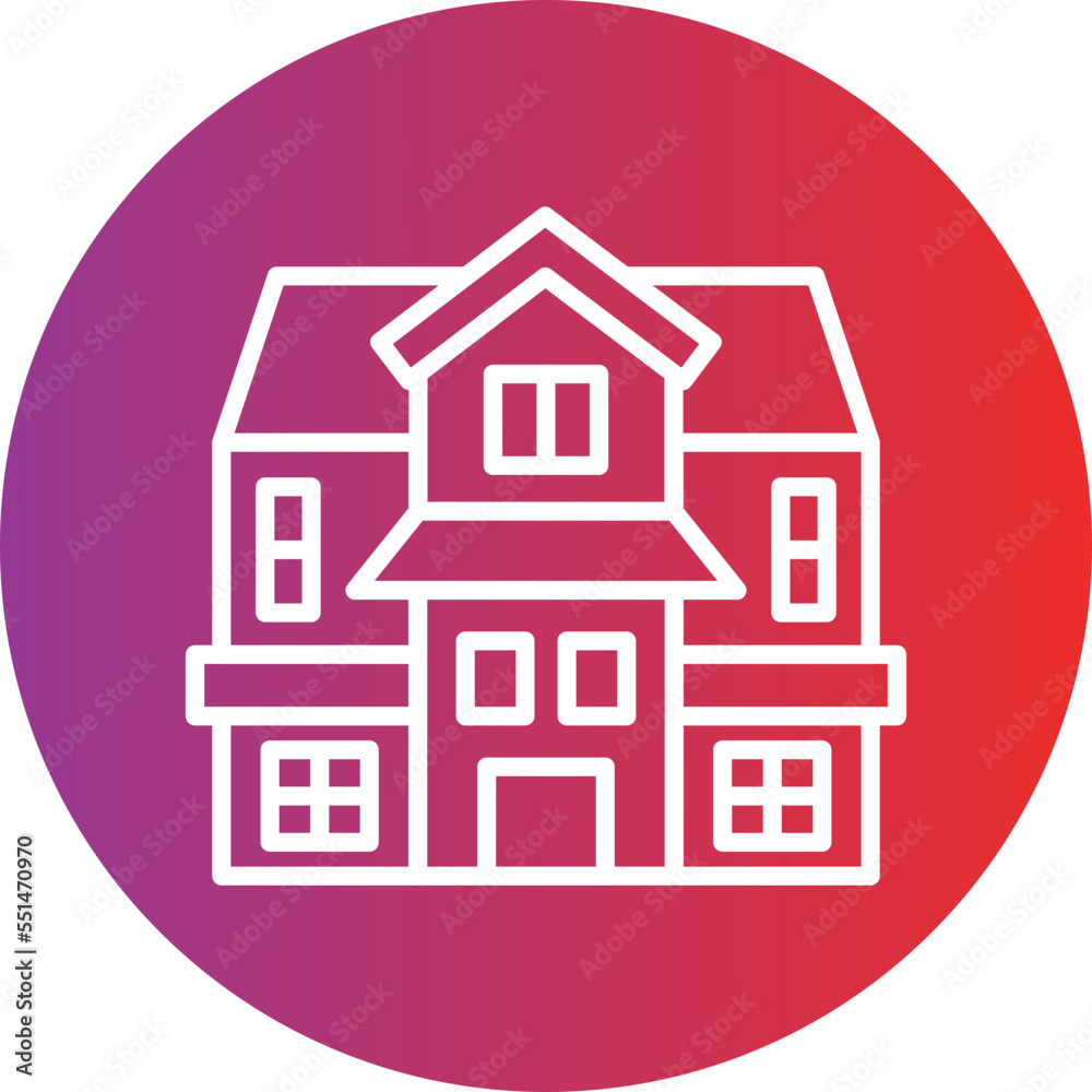 Mansion Icon Style Mansion Icon Style