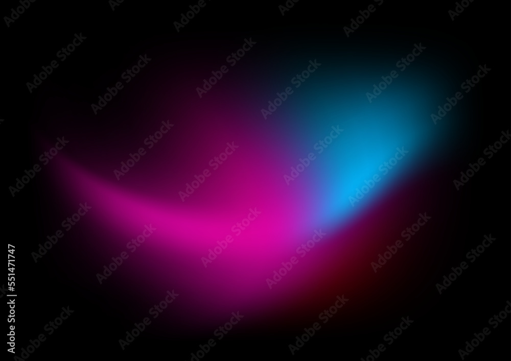 Abstract blue pink purple gradient aurora shapes vector technology background for design brochure, website, flyer. Blurred shapes wallpaper for poster, certificate, presentation, landing page