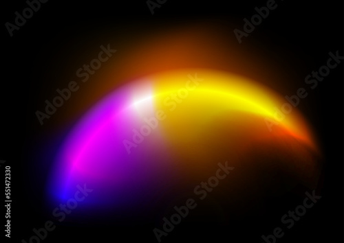Colorful vector modern fresh gradient background with pink purple orange yellow gradient blurred blurry shapes