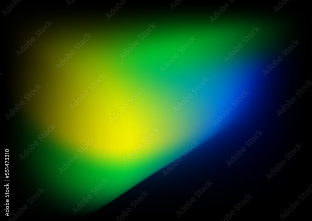 Abstract blurred background with green yellow orange gradient color and aurora texture for technology business and futuristic concept