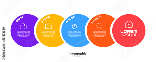 Modern infographic template design, business infographics
