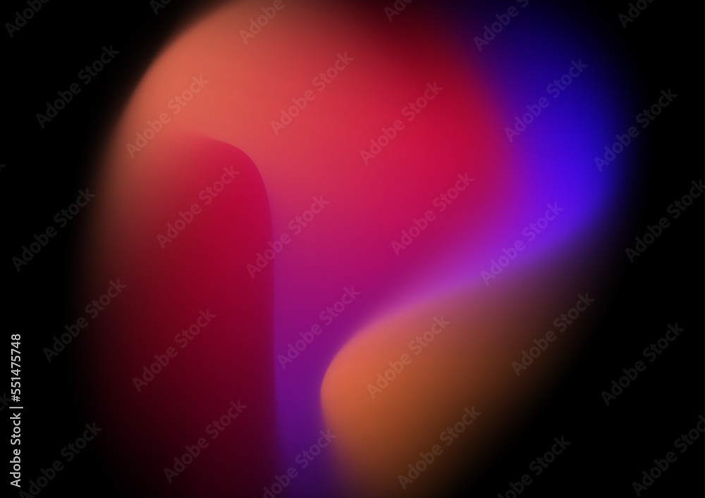 Blue pink orange blurred blur abstract background on black background Blue pink orange blurred blur abstract background on black background