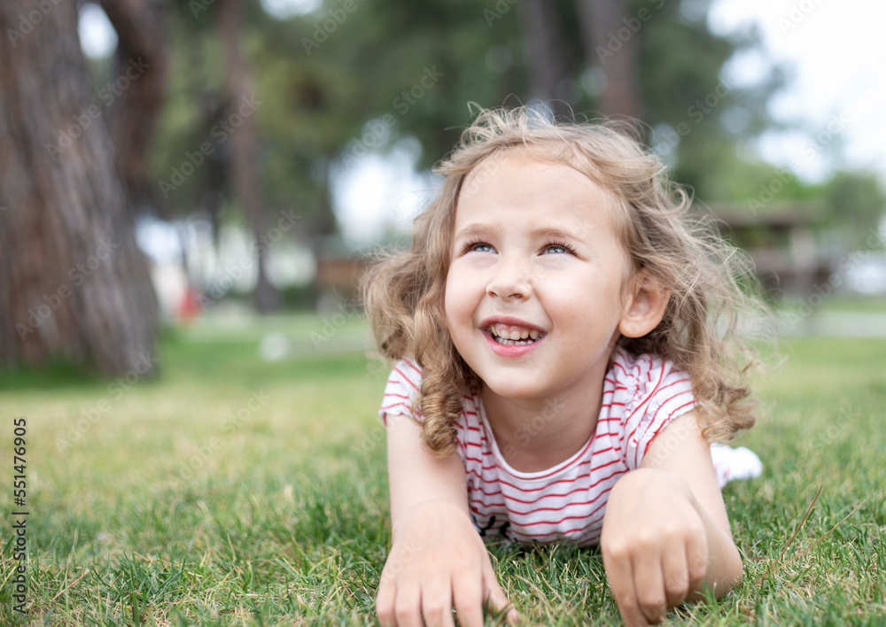 Dad and his daughter. Happy life.