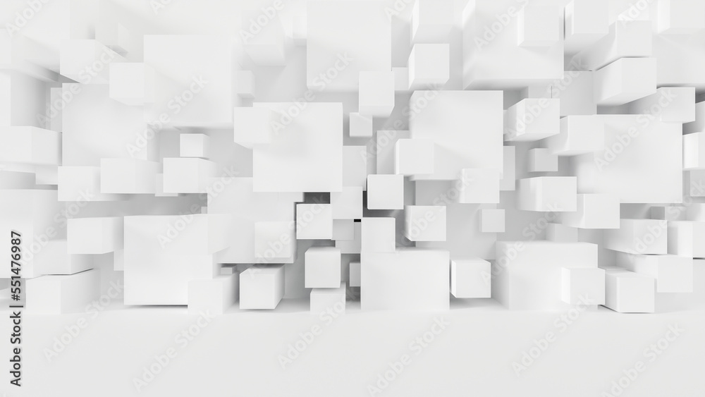 Abstract geometric white background. 3D Render. Abstract geometric white background. 3D Render.