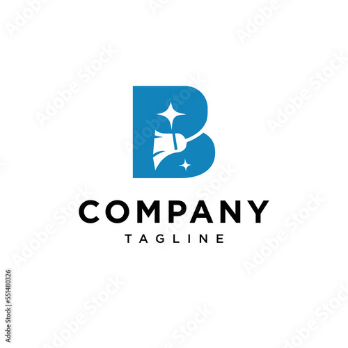  B letter clean Vector logo icon vector Template.eps