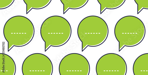 Speech bubbles seamless vec...
