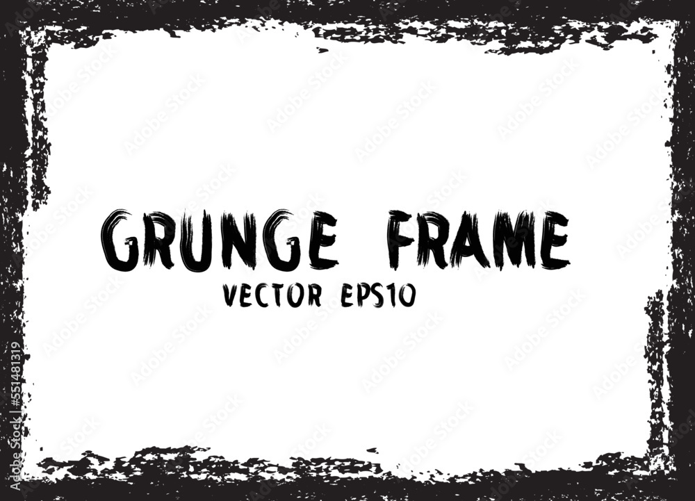 grunge frame. vector illustration. 