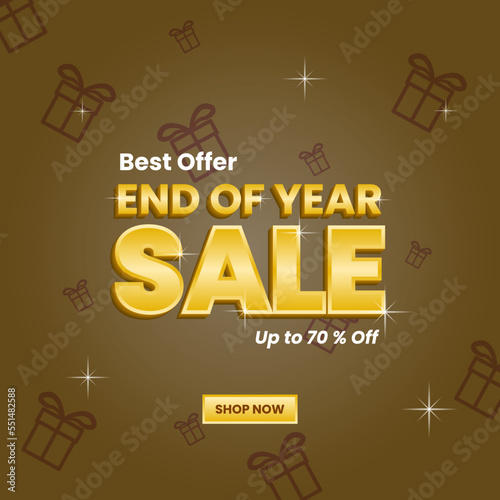 end of year design template. simple, modern concept. use for promotion, advert, ads