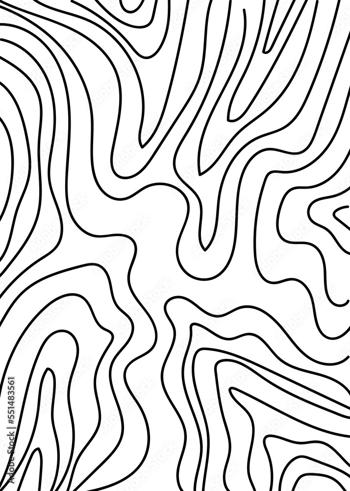 Black Graphic Lines Abstracts Topography Background 