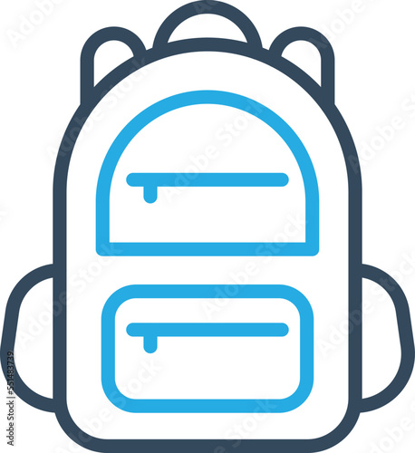 Study bag Vector Icon
