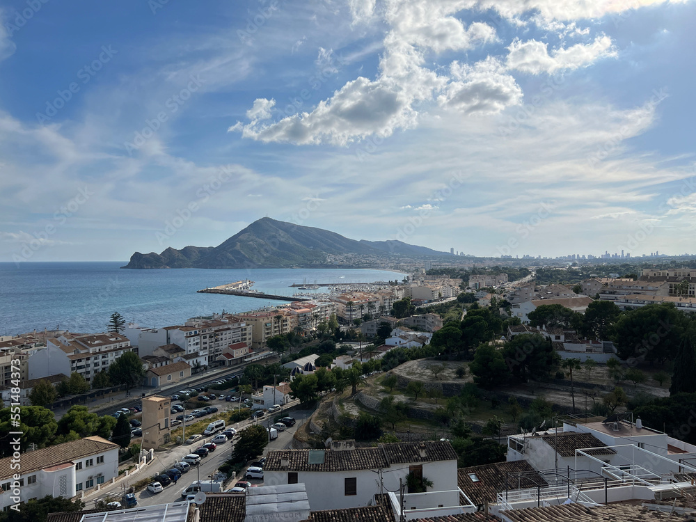 View over the old town of Altea