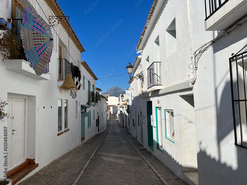 Street in the old town of Altea