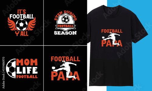 Football Typography T shirt Design