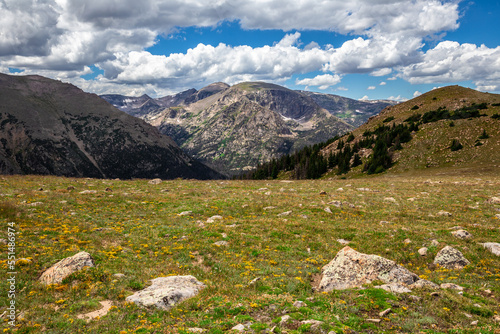 Expansive Views from the Ute Trail on Tombstone Ridge, Rocky Mountain National Park, Colorado