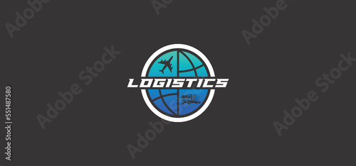 Logo design for Transport logistics or cargo delivery company,global transport logistics