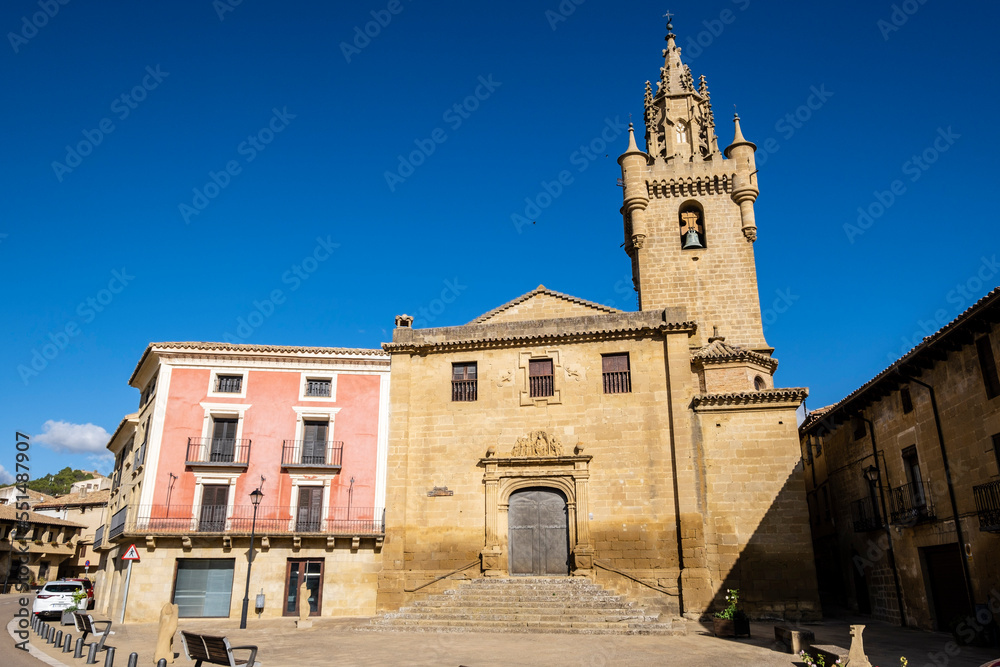 Church of Santa María la Mayor, Romanesque church, Cinco Villas, Aragon, Spain