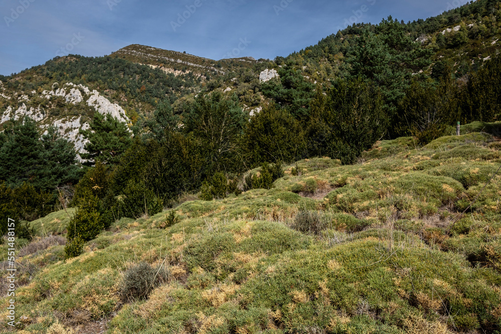Sierra de Santo Domingo protected landscape, Biel, Cinco Villas, Aragon, Spain