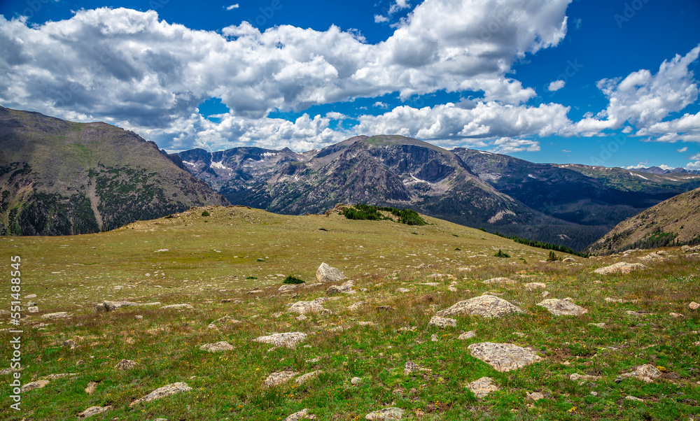 Expansive Views from the Ute Trail on Tombstone Ridge, Rocky Mountain National Park, Colorado