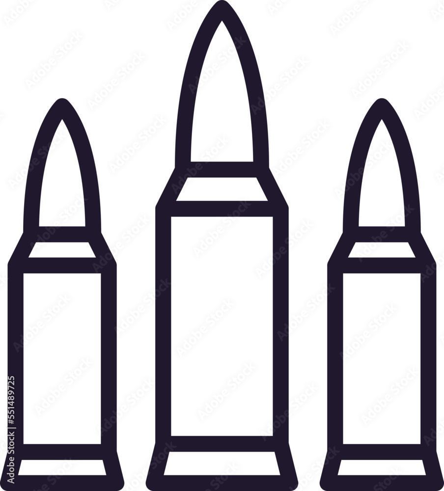 Army line icon on white background Army line icon on white background