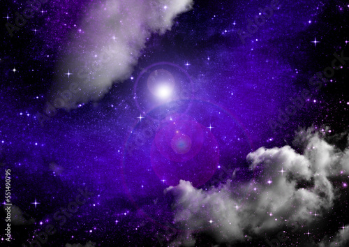 Obraz na płótnie galaxy in a free space. 3D rendering w salonie