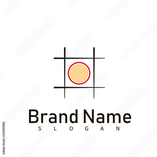 noodle food logo design symbol