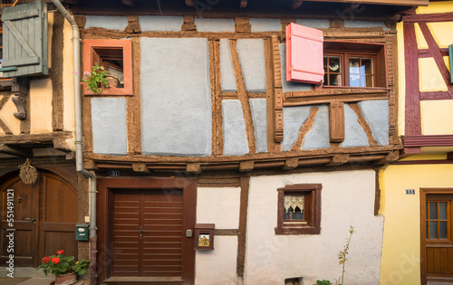 Half-timbered houses in Eguisheim, Alsace, France © robertdering
