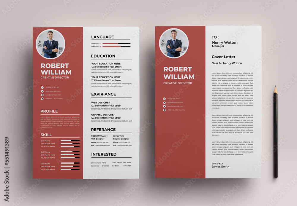 Resume Design Template Stock Template Adobe Stock Resume Design Template Stock Template Adobe Stock