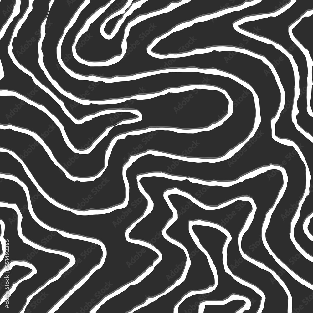 Simple background with rough contour line pattern Simple background with rough contour line pattern