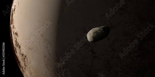 Styx orbiting near Pluto planet photo