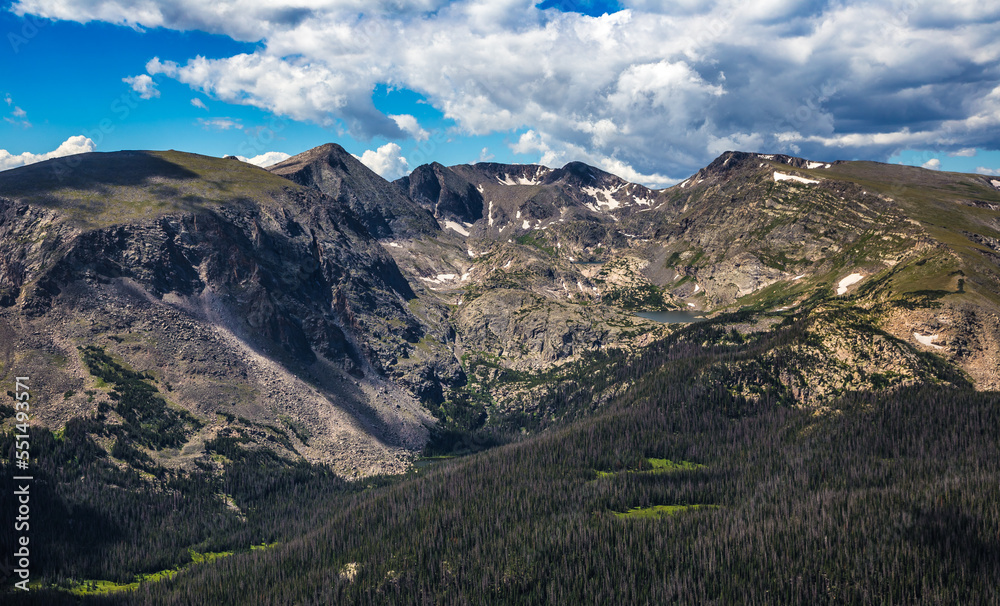 Clouds Resting over the Rocky Mountains, Rocky Mountain National Park, Colorado