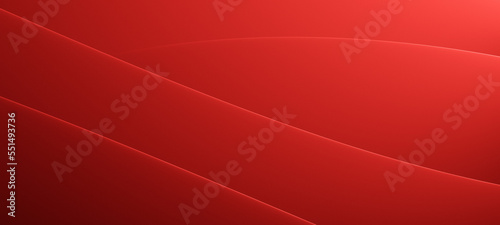 Abstract red elegant background with curves or layers and copy space for text