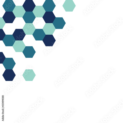 Technology Geometric Hexagonal Corner