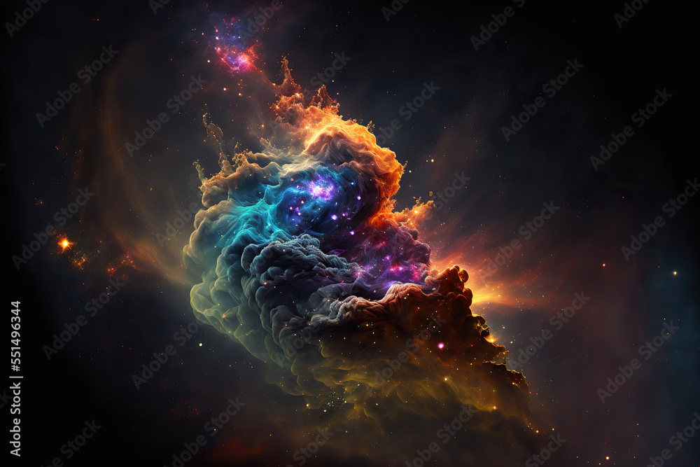 Abstract cosmos, space nebula as a background or wallpaper 