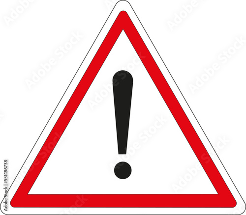 Panneau routier français: Danger	