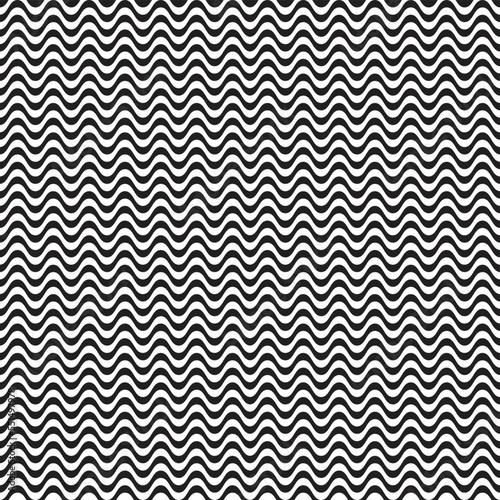 Seamless pattern with lines.Unusual poster Design .Black Vector stripes .Geometric shape. Endless texture 