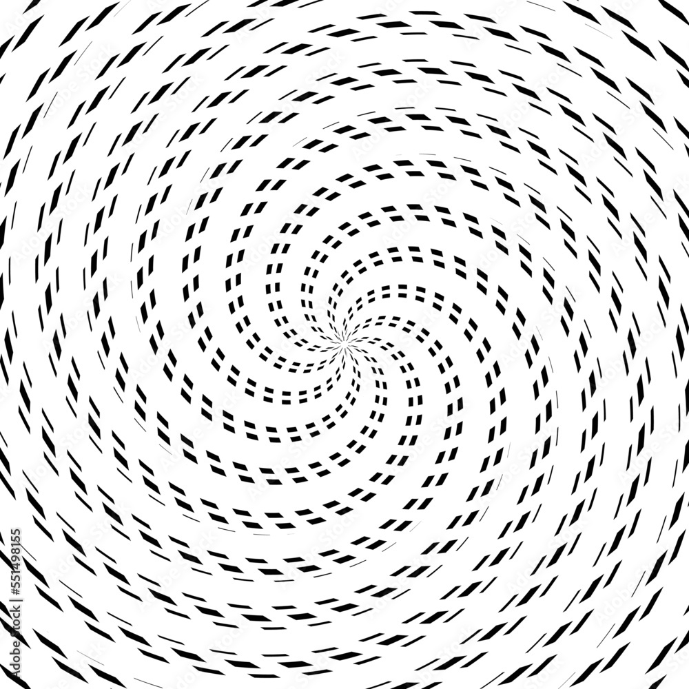 Fototapeta premium Lines in Circle Form . Spiral Vector Illustration .Technology round Logo . Design element . Abstract Geometric shape .