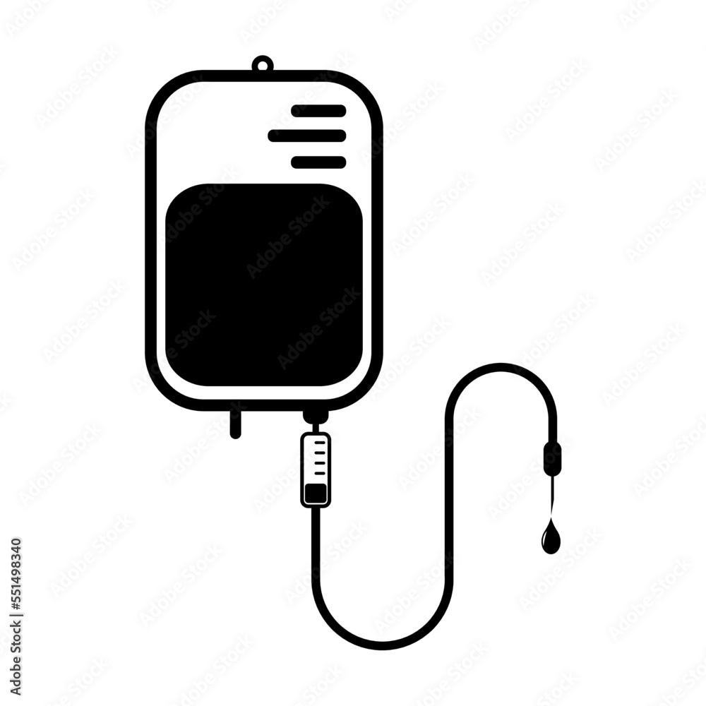Fototapeta premium Infusion icon, Blood bag