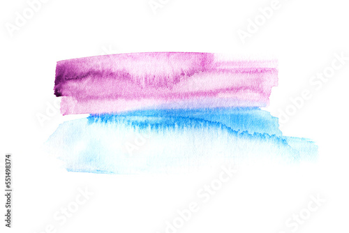 Modern hand painted artwork of abstract transparent watercolor background. Art for design